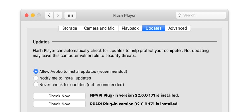 How to update Flash Player on Mac